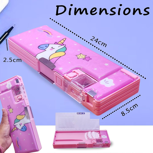 Unicorn Pencil Box Unicorn Pencil Box Double Side Magnetic