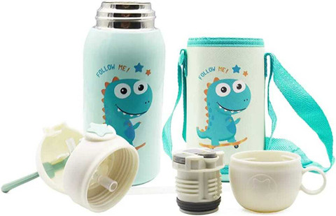 Dino Sipper Bottles 330ml Super Cute Dino Sipper Bottles Insulated Steel