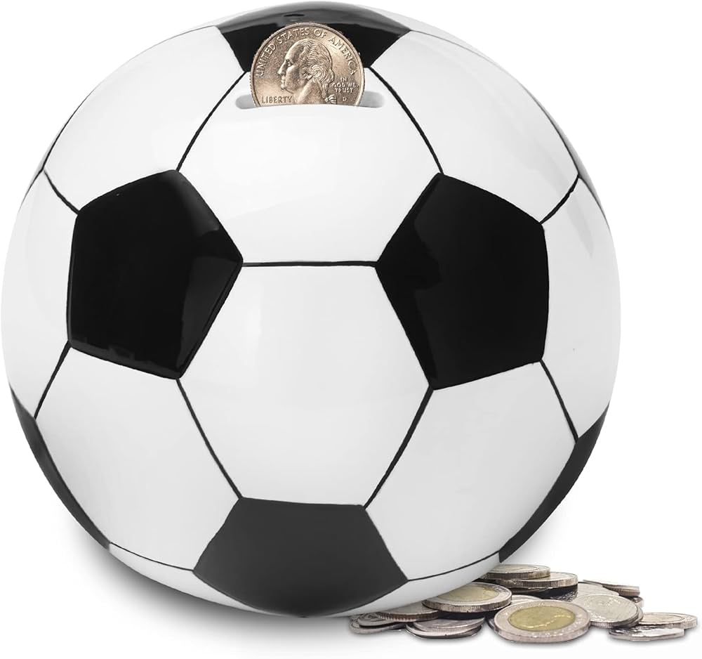 Foot Ball Money Bank Foot Ball Money Bank Vinyl Coated