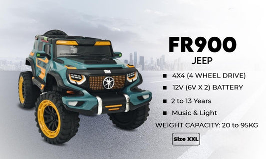 FR900 Ultra-Size Kids Ride-On Jeep